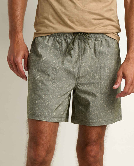 Toad & Co. Boundless Pull-On Short - Mens Chestnut Print / XL