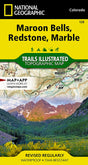 National Geographic Maps Maroon Bells, Redstone, Marble Map