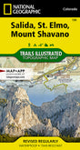 National Geographic Maps Salida, St. Elmo, Mount Shavano Map