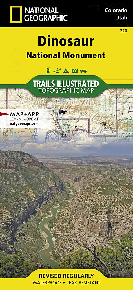 National Geographic Maps Dinosaur National Monument Map