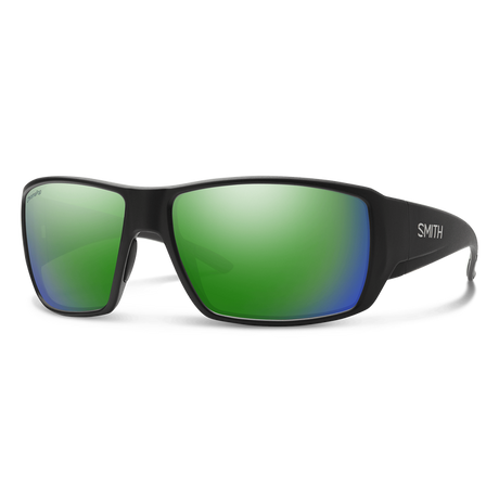 Smith Guides Choice Matte Black | Chromapop Glass Polarized  Green Mirror