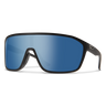 Smith Boomtown Matte Black | ChromaPop Polarized Blue Mirror