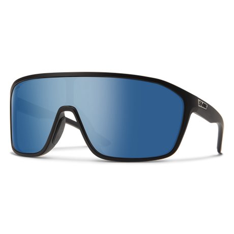 Smith Boomtown Matte Black | ChromaPop Polarized Blue Mirror