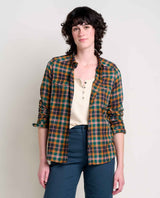 Toad & Co. Re-Form Flannel Long Sleeve Shirt - Womens Black / XS