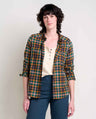 Toad & Co. Re-Form Flannel Long Sleeve Shirt - Womens Black / XS