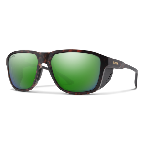 Smith Embark Matte Tortoise | ChromaPop Polarized Green Mirror Lens