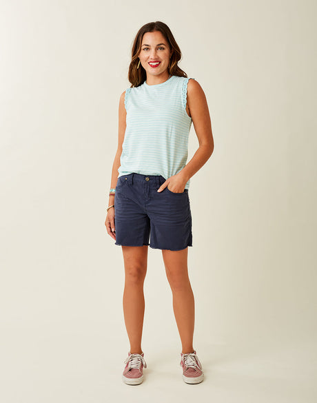 Carve Designs Oahu 6 Twill Short - Womens Navy / 2