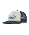 Patagonia Relaxed Trucker Hat Oval Logo: Birch White