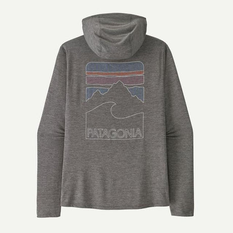 Patagonia Cap Cool Sun Hoody - Peak Visions - Mens Forge Grey - Noble Grey X-Dye