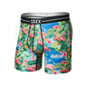 Saxx Volt Breathable Mesh Boxer Brief - Mens Flamingo Bay-Multi