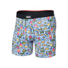 Saxx Vibe Xtra Soft Comfort Boxer Brief Pickleball Paradise-Blue