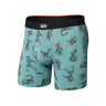 Saxx Vibe Xtra Soft Comfort Boxer Brief - Mens Western Weird-Washed Teal