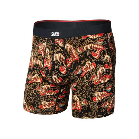 Saxx Vibe Xtra Soft Comfort Boxer Brief - Mens Howl- Black
