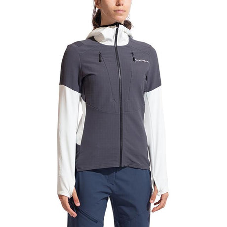 La Sportiva Session Tech Hoody - Womens Onyx/Chalk / S