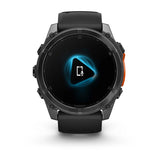 Garmin Fenix 8 51 Mm, Amoled, Slate Gray With Black Silicone Band