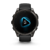 Garmin Fenix 8 47 Mm, Amoled, Slate Gray With Black Silicone Band