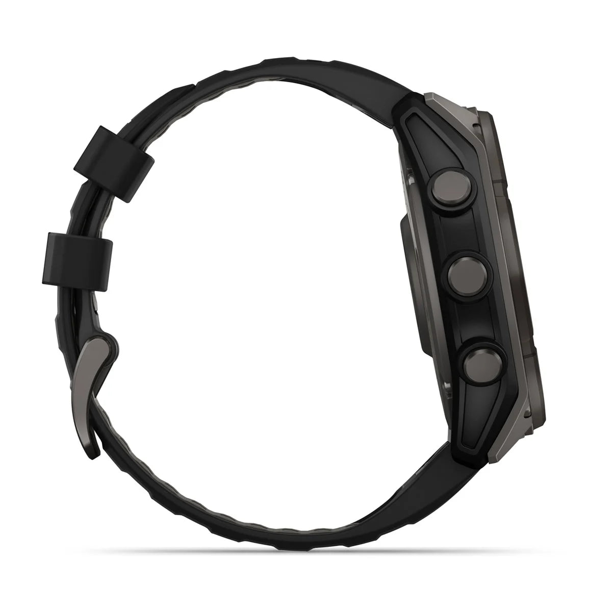 Garmin Fenix 8 51 Mm, Solar, Sapph, Carb Gry Dlc Tit w/ Blk/Peb Gry Sil