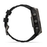 Garmin Fenix 8 51 Mm, Solar, Sapph, Carb Gry Dlc Tit w/ Blk/Peb Gry Sil
