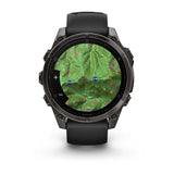 Garmin Fenix 8 47 Mm, Amoled, Slate Gray With Black Silicone Band