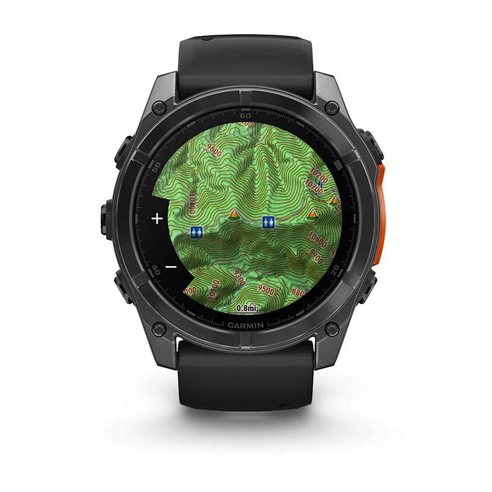 Garmin Fenix 8 51 Mm, Amoled, Slate Gray With Black Silicone Band