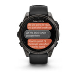 Garmin Fenix 8 47 Mm, Amoled, Slate Gray With Black Silicone Band