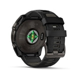 Garmin Fenix 8 51 Mm, Solar, Sapph, Carb Gry Dlc Tit w/ Blk/Peb Gry Sil