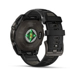 Garmin Fenix 8 47 Mm, Solar, Sapph, Carb Gry Dlc Tit w/ Blk/Peb Gry Sil
