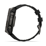 Garmin Fenix 8 51 Mm, Solar, Sapph, Carb Gry Dlc Tit w/ Blk/Peb Gry Sil