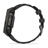 Garmin Fenix 8 47 Mm, Solar, Sapph, Carb Gry Dlc Tit w/ Blk/Peb Gry Sil
