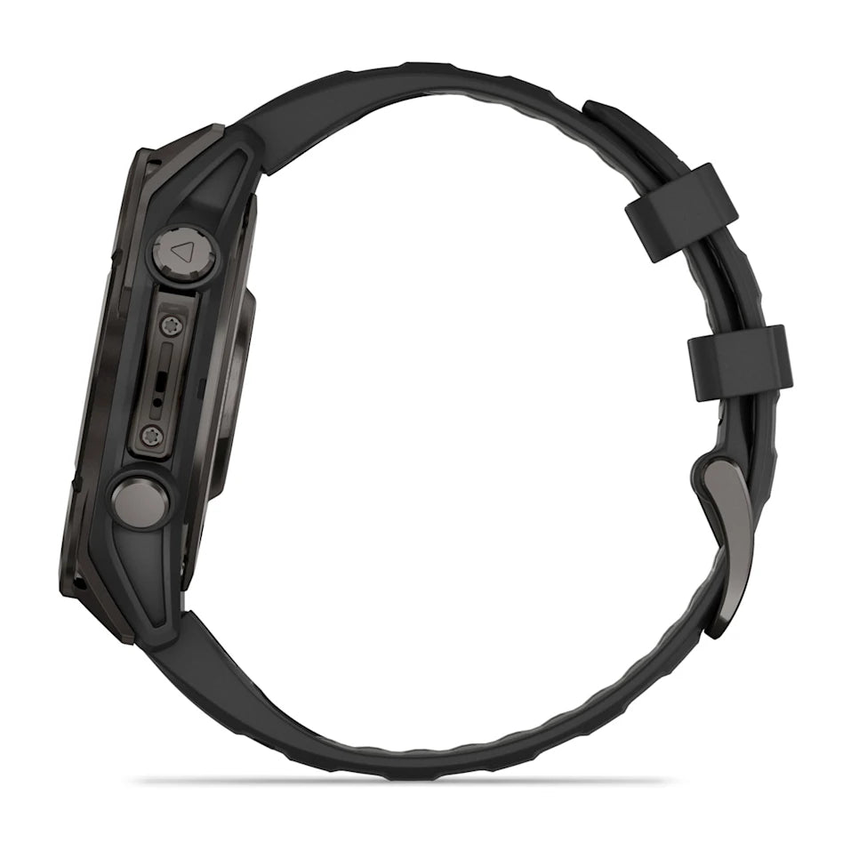 Garmin Fenix 8 47 Mm, Amoled, Slate Gray With Black Silicone Band