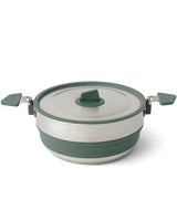 Sea to Summit Detour Stainless Steel Collapsible Pot LaurelWreath Green