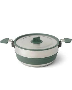 Sea to Summit Detour Stainless Steel Collapsible Pot LaurelWreath Green