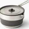 Sea to Summit Detour Stainless Steel Collapsible Pot Moonstruck Grey